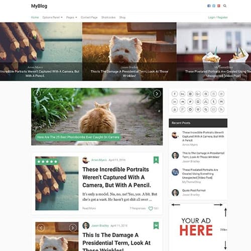 MyThemeShop MyBlog ธีม WordPress