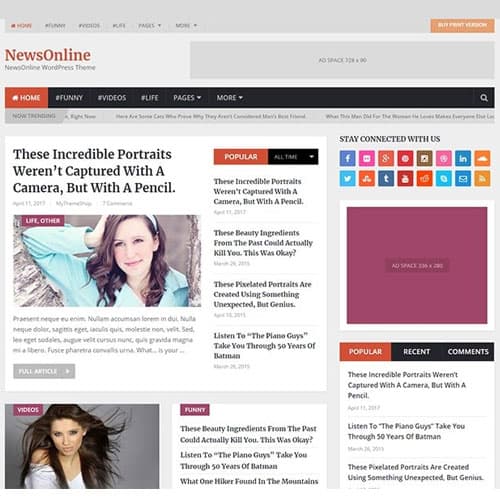 MyThemeShop NewsOnline Temă WordPress