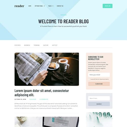 MyThemeShop Reader ธีม WordPress