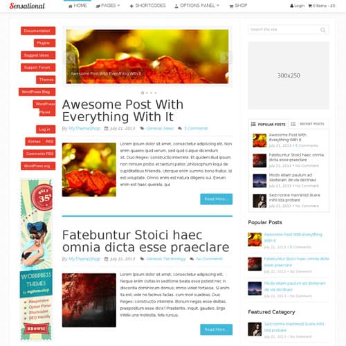 MyThemeShop Sensational ธีม WordPress