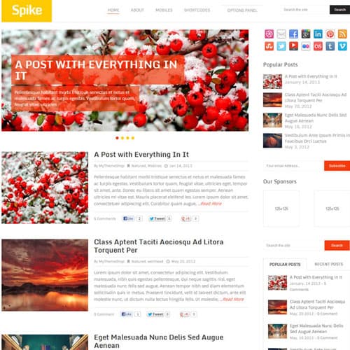 MyThemeShop Spike قالب ووردبريس