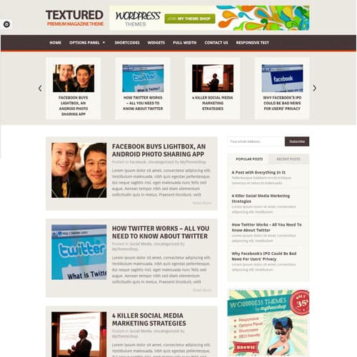 MyThemeShop Textured ธีม WordPress