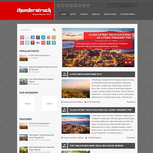 MyThemeShop Thunderstruck Tema WordPress