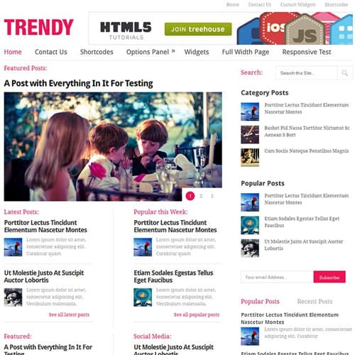 MyThemeShop Trendy 워드프레스 테마