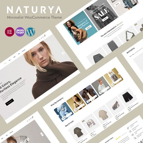 Naturya - Minimalist WooCommerce ورڈپریس تھیم