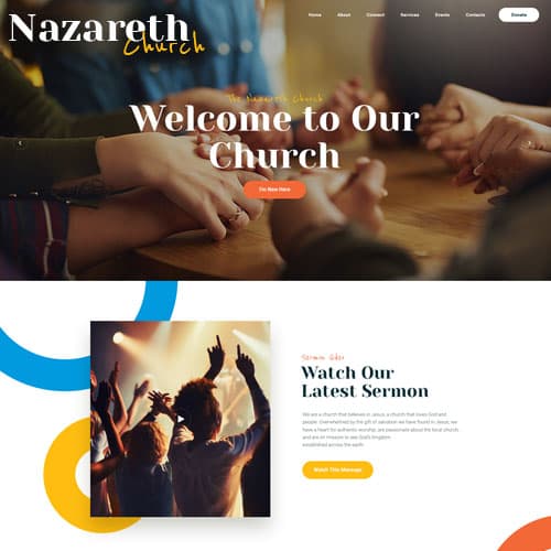 Nazareth | Church & Religion WordPress-thema