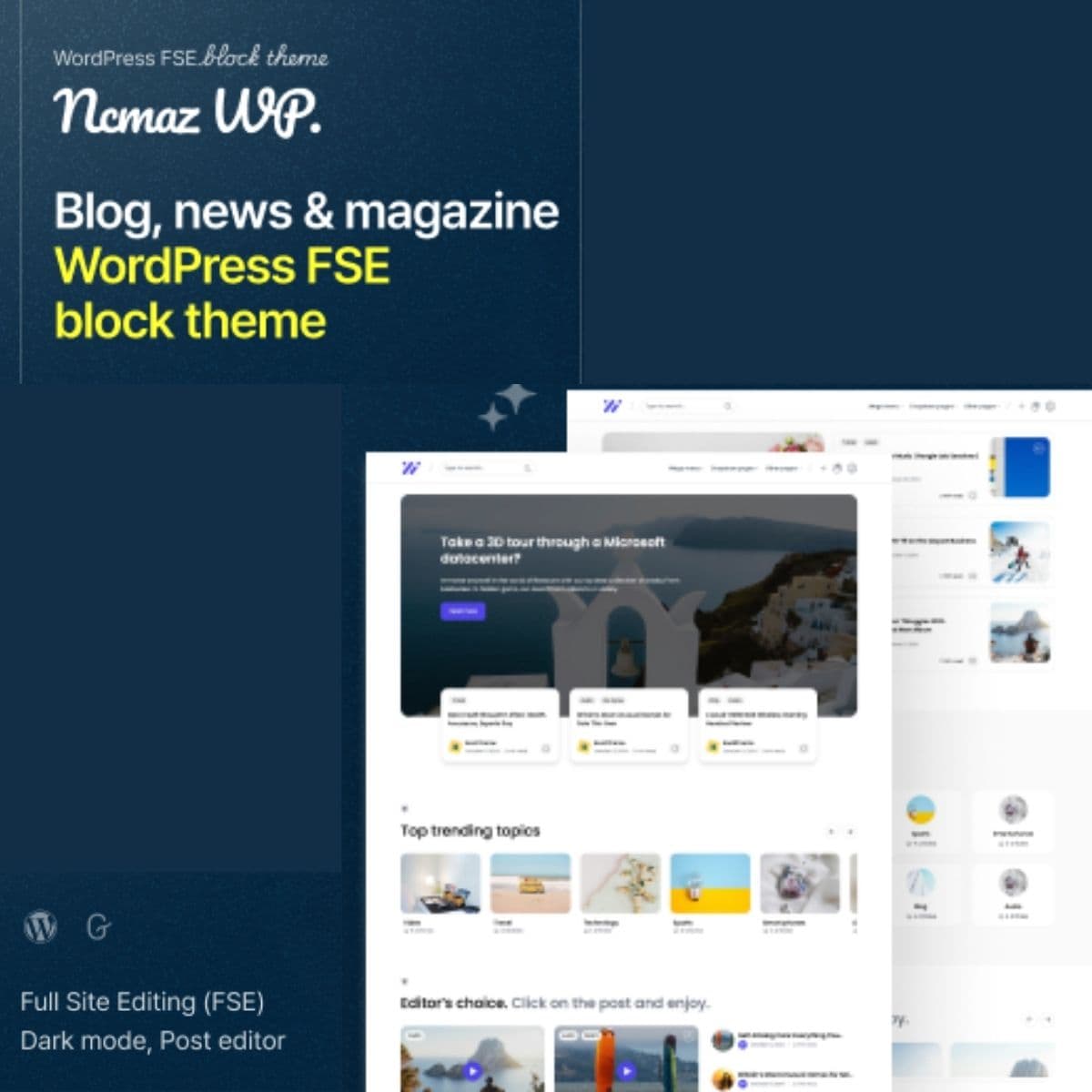 Ncmaz - News Majalah FSE WordPress Block Theme