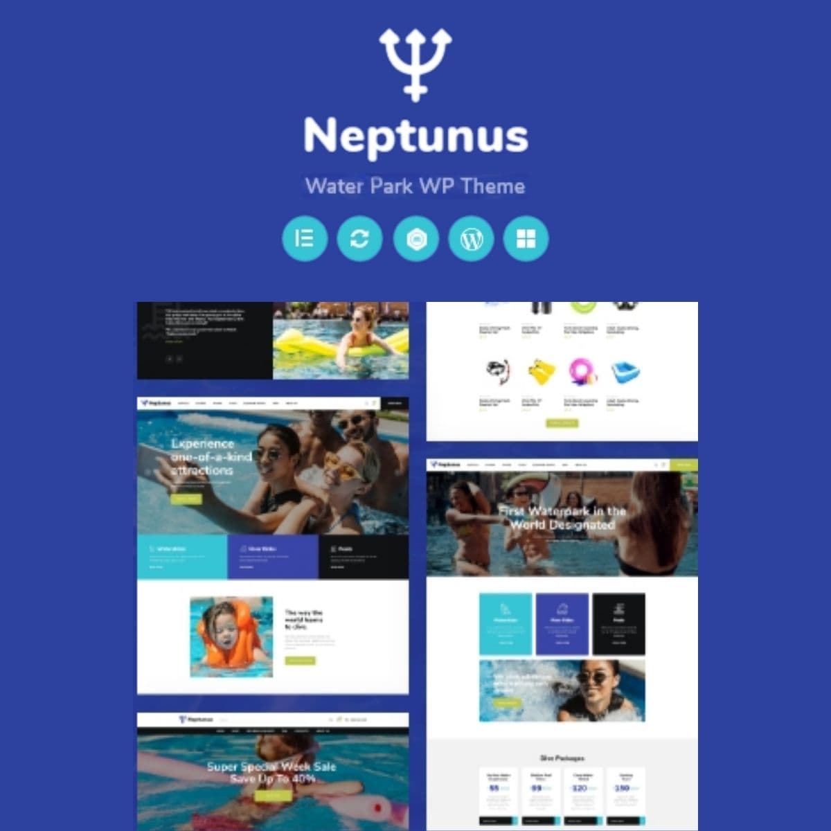 Neptunus - Water & Amusement Park ธีม WordPress