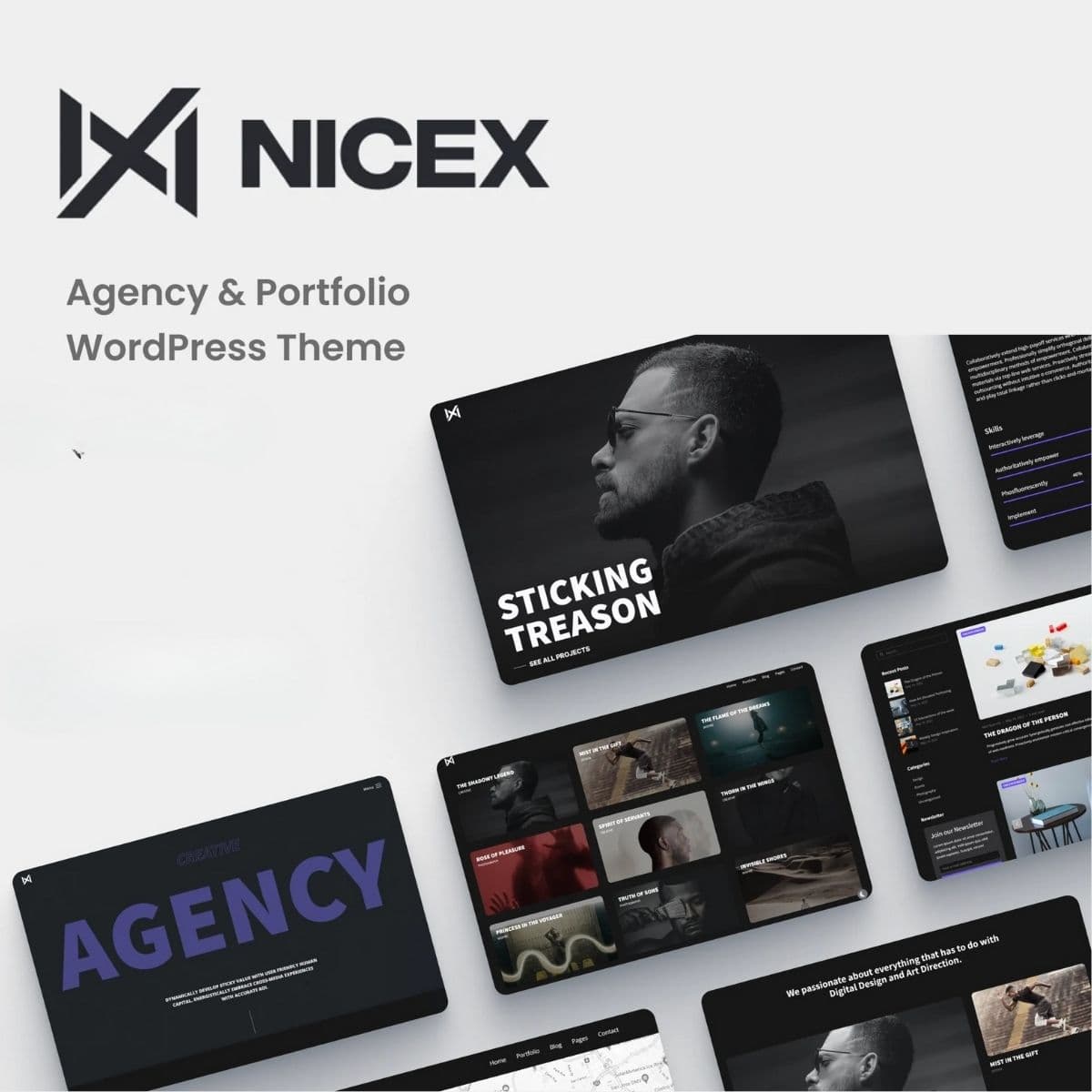 Nicex - Креативный Портфолио Theme
