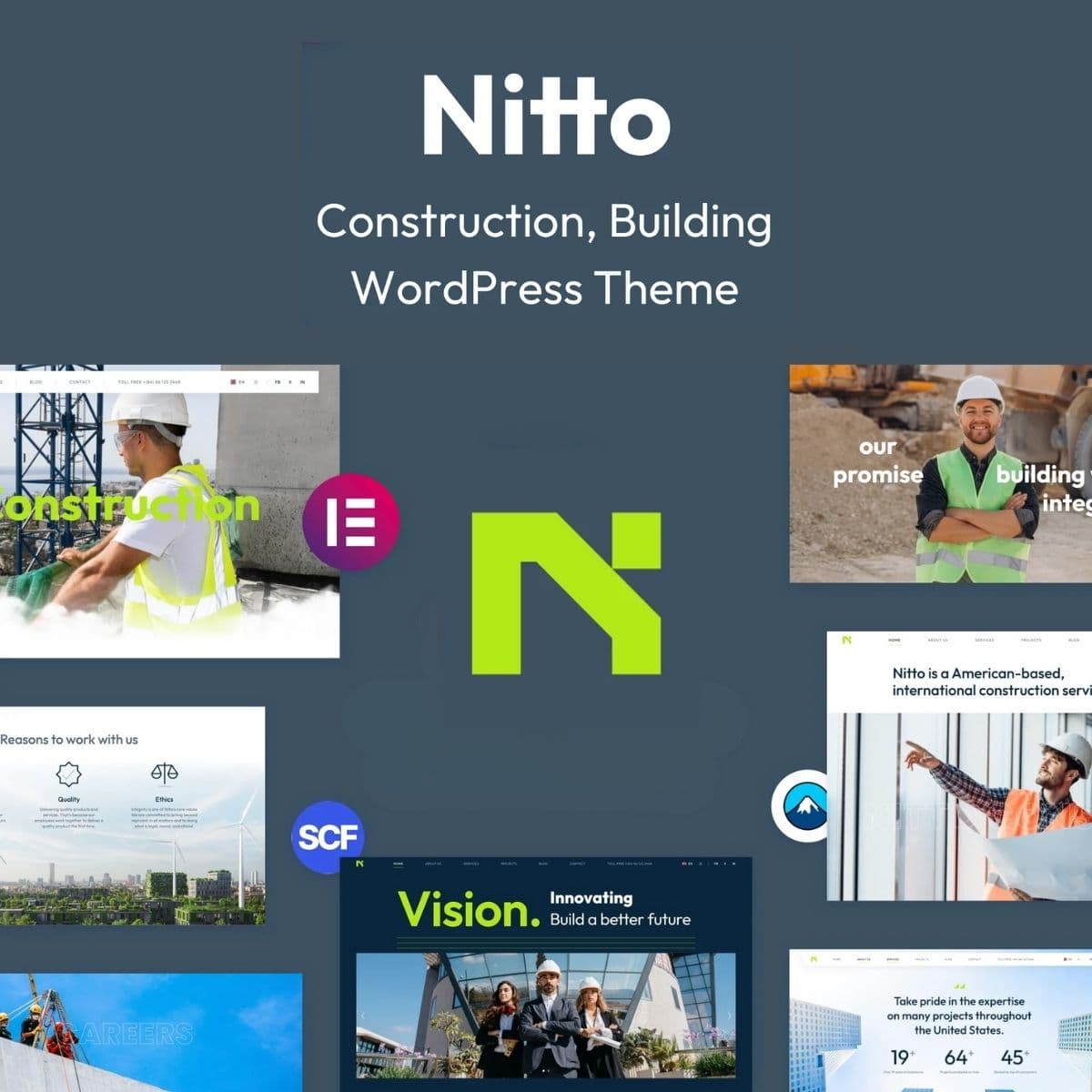 Nitto – Building, Строительство Тема WordPress
