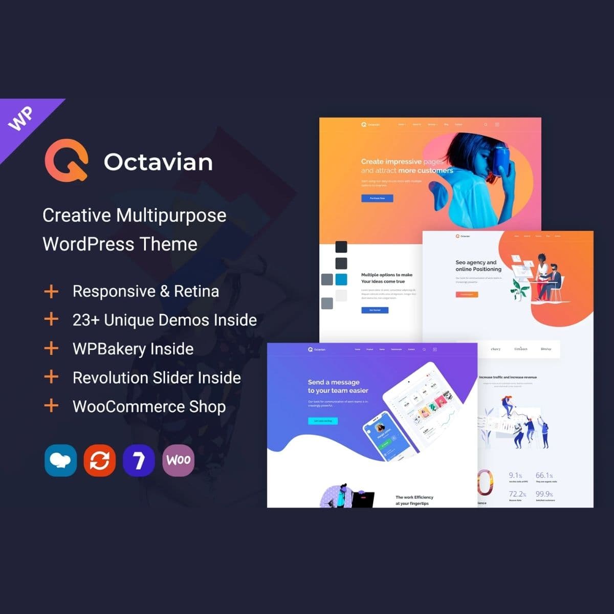 Octavian | Kreatywny Wielofunkcyjny Motyw WordPress
