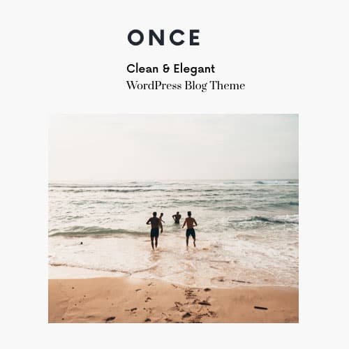 Once - สะอาด & Elegant WordPress Blog Theme