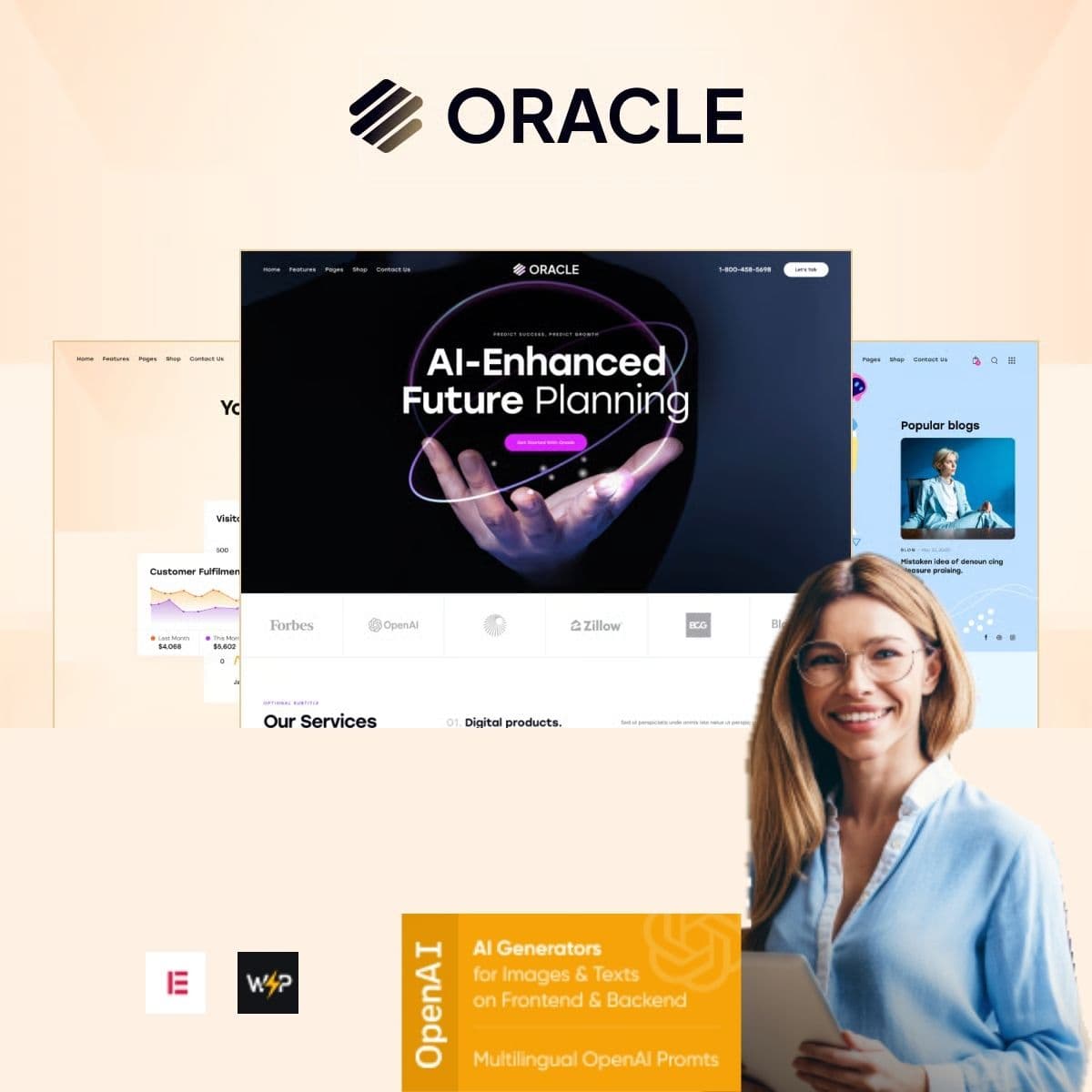 Oracle - AI Projection & Data Science Analytique Thème WordPress