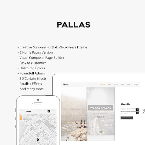 Pallas - Yaratıcı Çok Amaçlı WordPress Teması