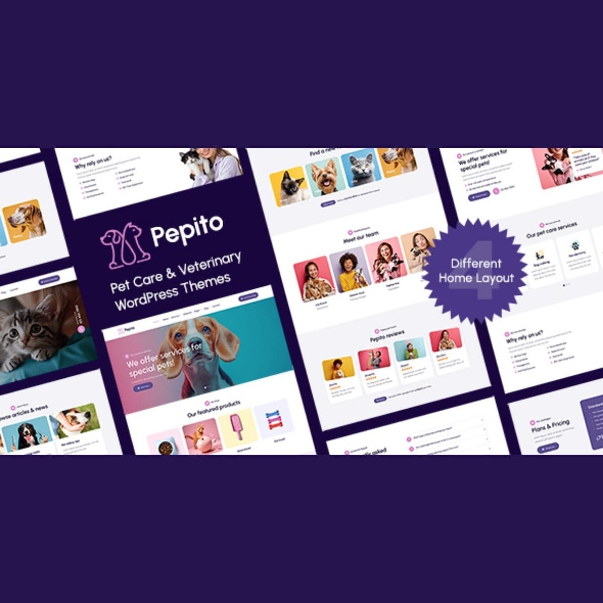 Pepito - Pet Care Tema WordPress