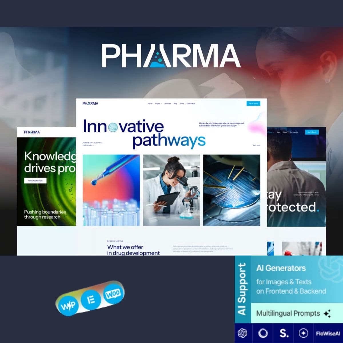 Pharma - Laboratory & Science Research Thème WordPress
