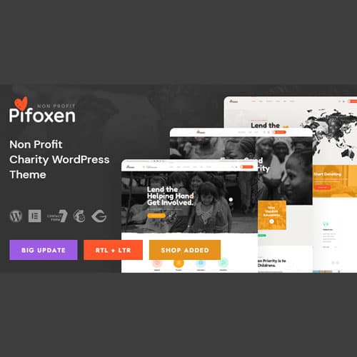 Pifoxen - Nonprofit Charity Temă WordPress
