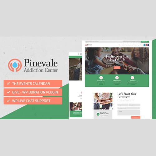 Pinevale | Addiction Recovery and Rehabilitation Center WordPress Teması
