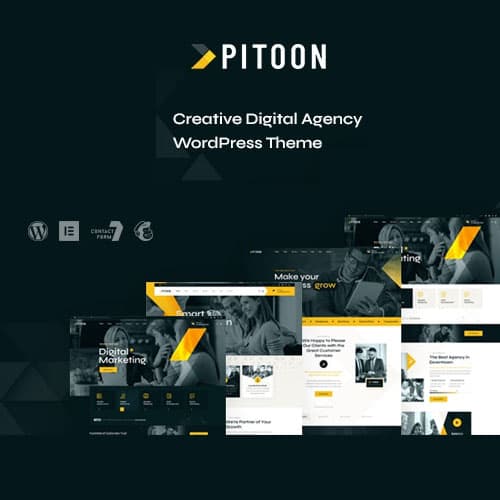 Pitoon - Креативный Цифровой Агентство Тема WordPress