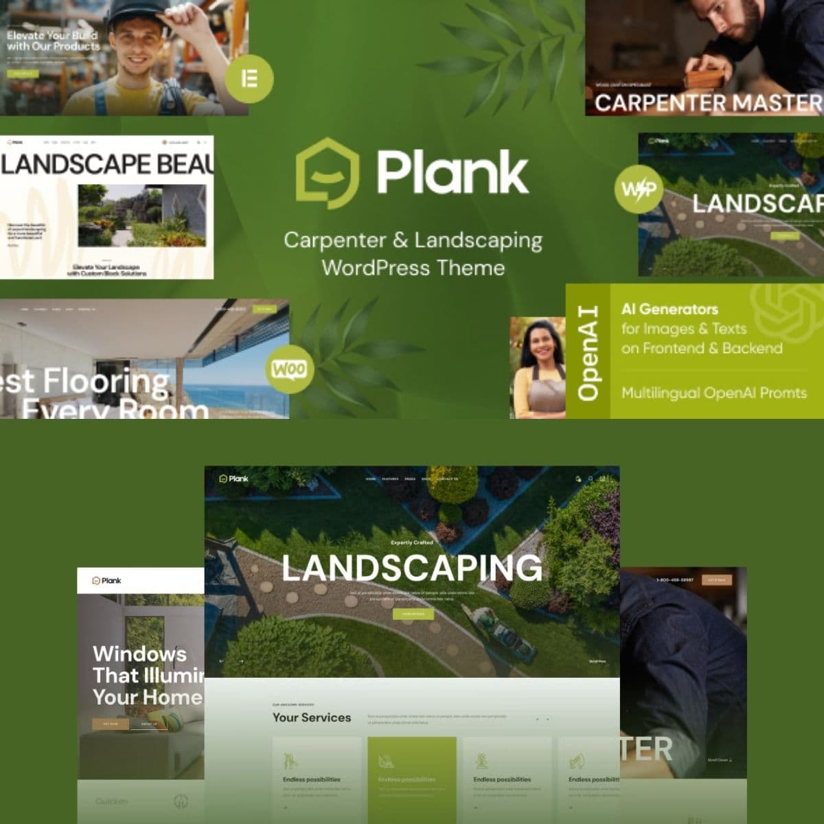Plank - Marangoz, Zemin Kaplama & Ahşap İşçisi WordPress Teması
