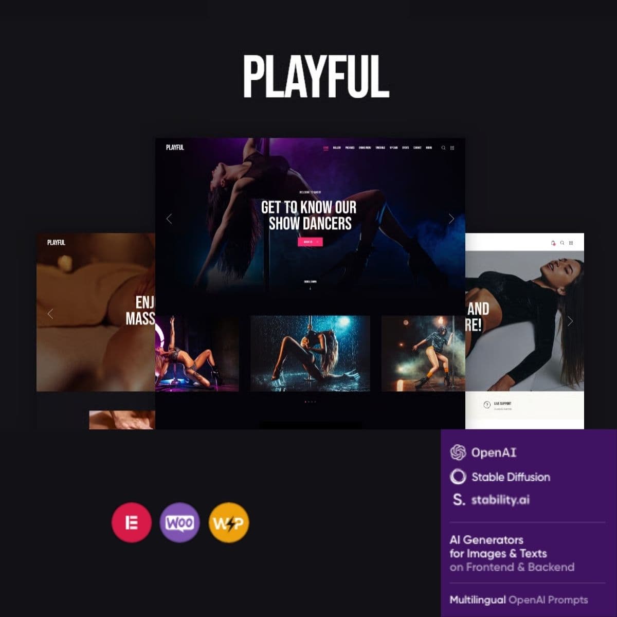 Playful - Pole Dance Nightclub & Karaoke 워드프레스 테마