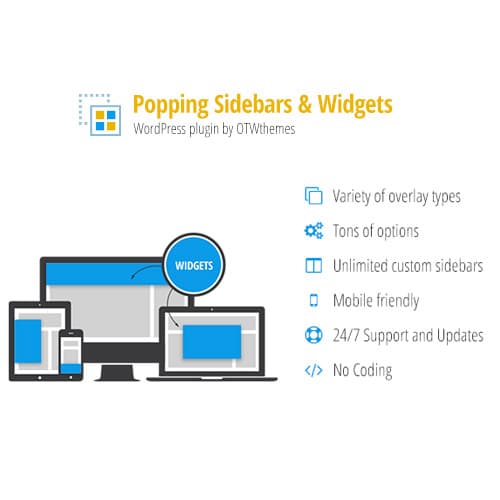 Popping Sidebars and Widgets pour WordPress