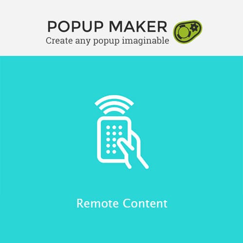 Popup Maker - Remote Inhalt