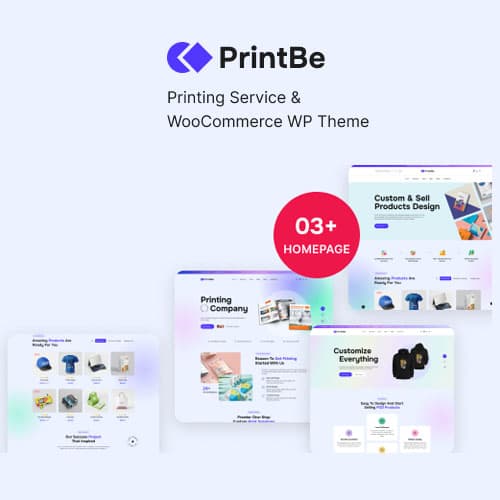 PrintBe - Printing サービス & WooCommerce WP Theme