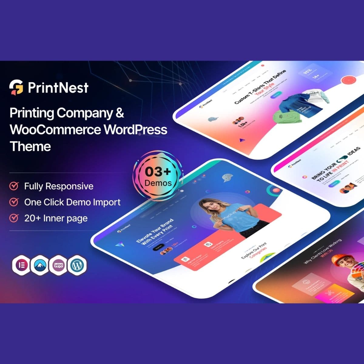 PrintNest – پرنٹنگ کمپنی اور WooCommerce WordPress تھیم