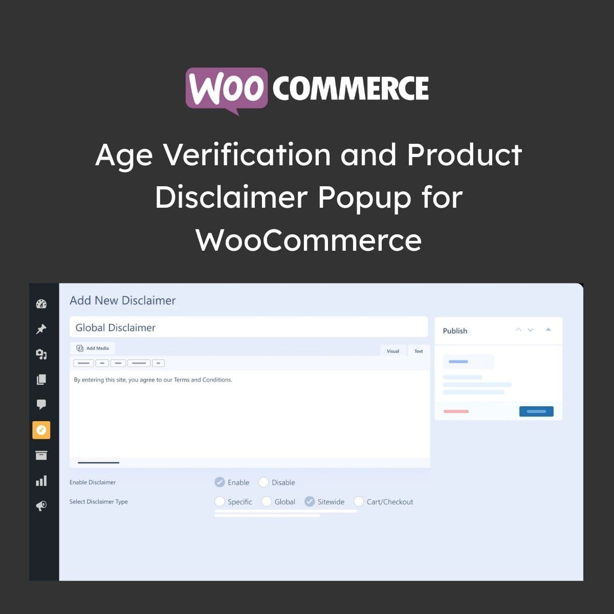 Age Verification and-Produkt Disclaimer Popup für WooCommerce