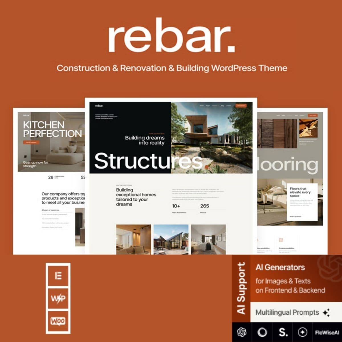 Rebar - Construção & Renovation & Building Tema WordPress