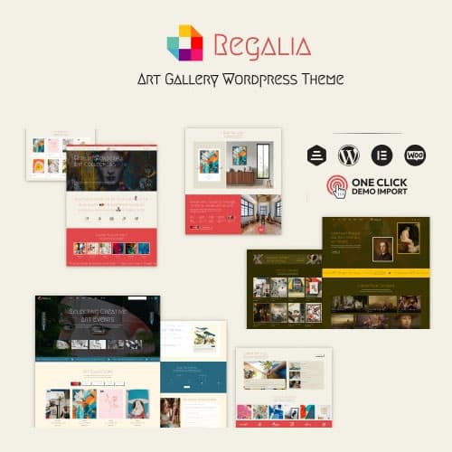 Regalia - Artist Portfolio, Art Thư Viện Theme
