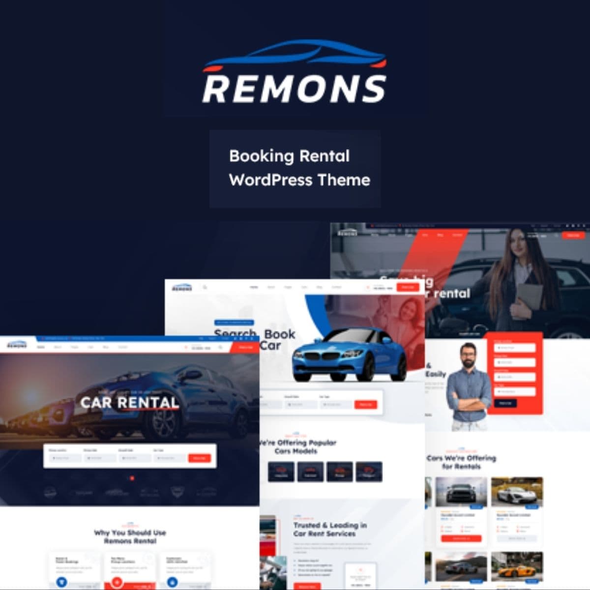 Remons - 予約 Rental Theme WordPress