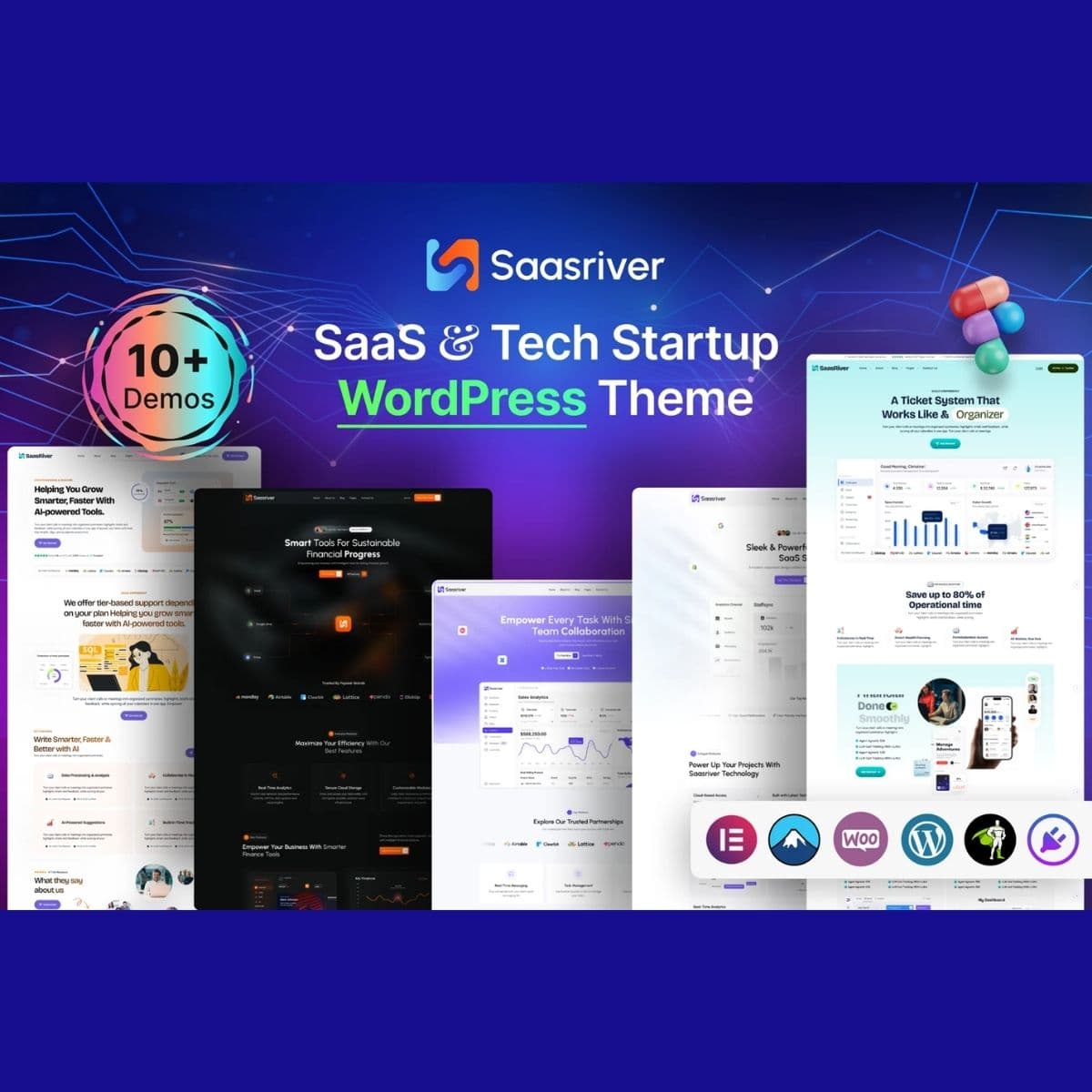 SassRiver - SaaS & Tech Startup WordPress-Theme