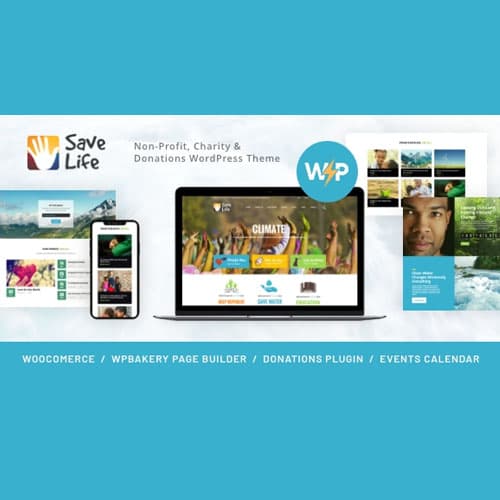 Save Life | Non-Profit, Charity & Donations Tema de WordPress