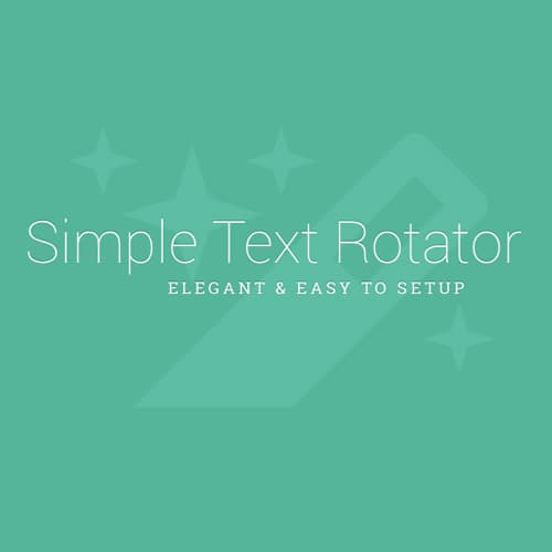 Simple Text Rotator WordPress Extension
