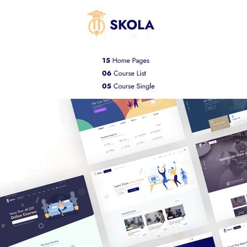 Skola - LMS Online Courses WordPressテーマ