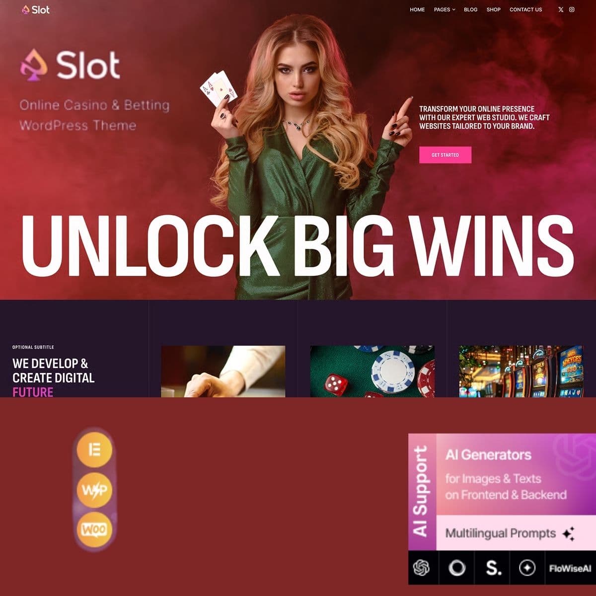 Slot - Online Casino & Betting Tema WordPress