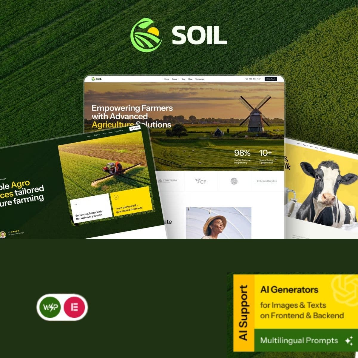 Soil - Organic Farm Agriculture ورڈپریس تھیم