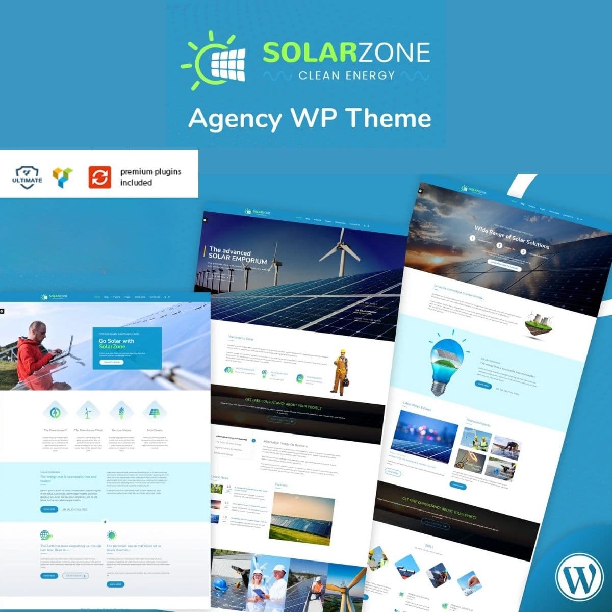 Solar Energia - Wind & Power Azienda Tema WordPress