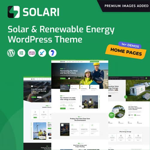 Solari - Ecology & Solar Energia Tema WordPress