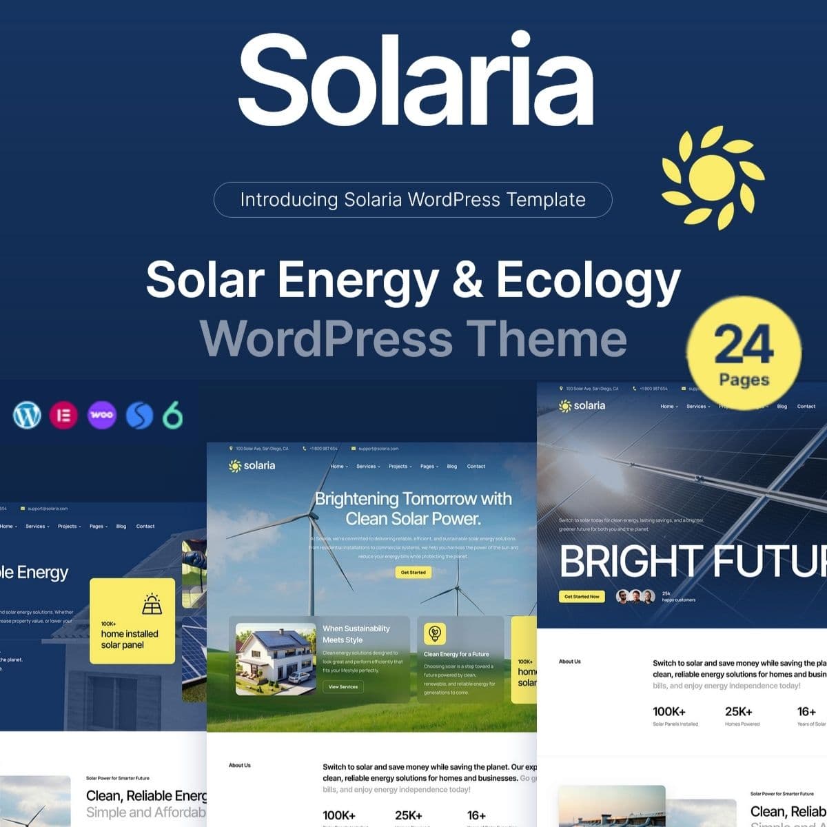 Solaria - Solar Energia & Ecology Tema WordPress