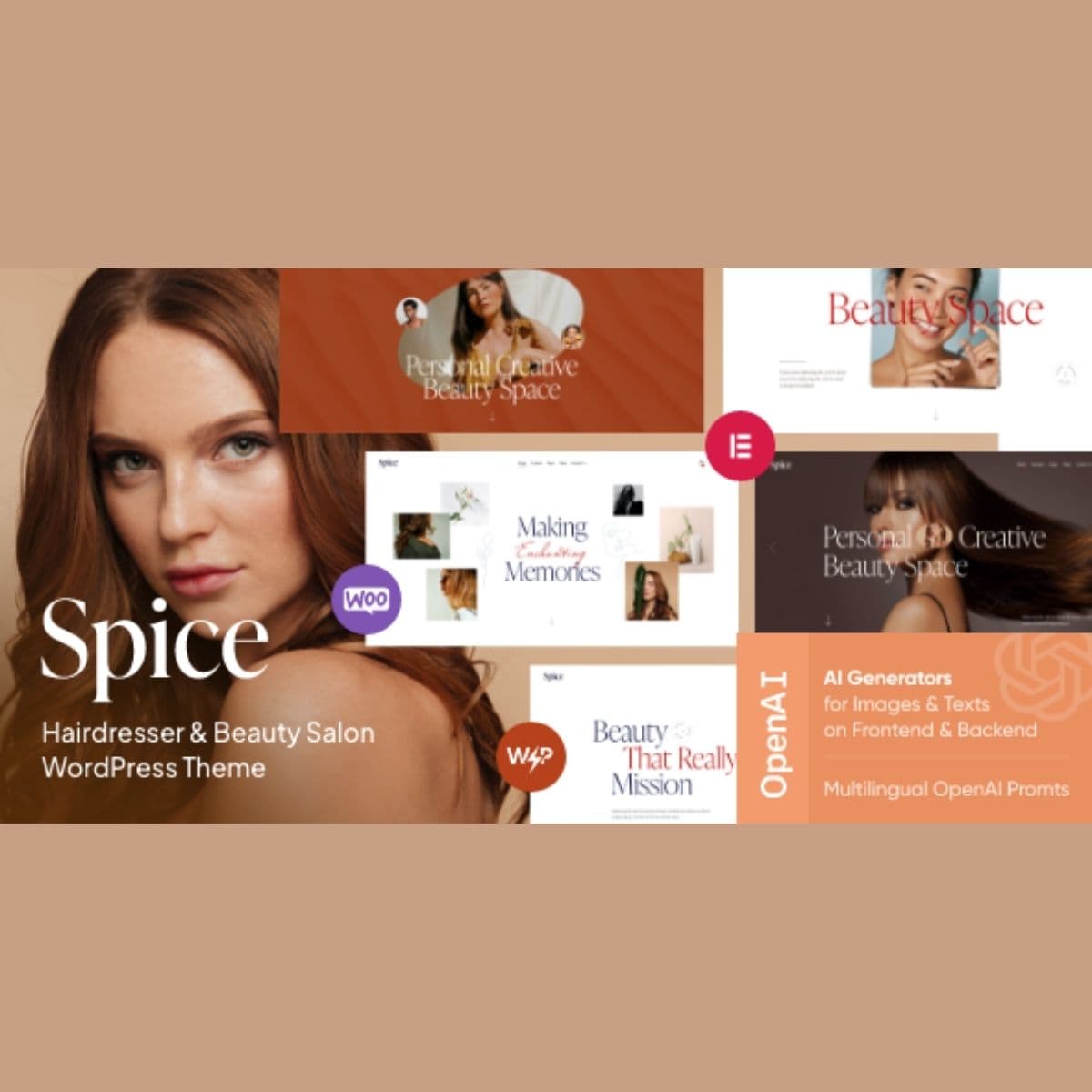 Spice - Güzellik & Hair Salon WordPress Teması