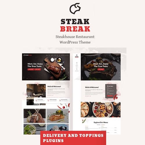SteakBreak - Meat Restaurant WordPress-Theme