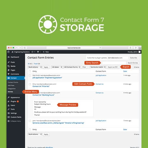 Storage for İletişim Form CF7
