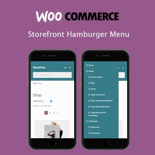 Storefront Hamburger Menü
