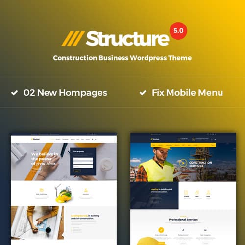 Structure - Bau WordPress-Theme