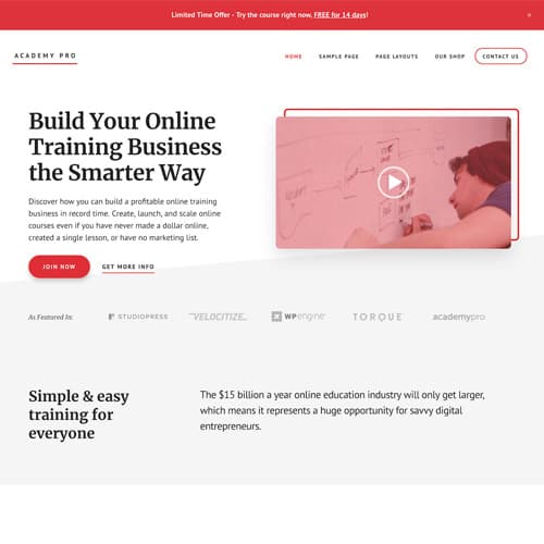 StudioPress Academy Pro Genesis Tema de WordPress