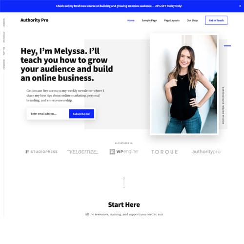 StudioPress Authority Pro Genesis Tema de WordPress