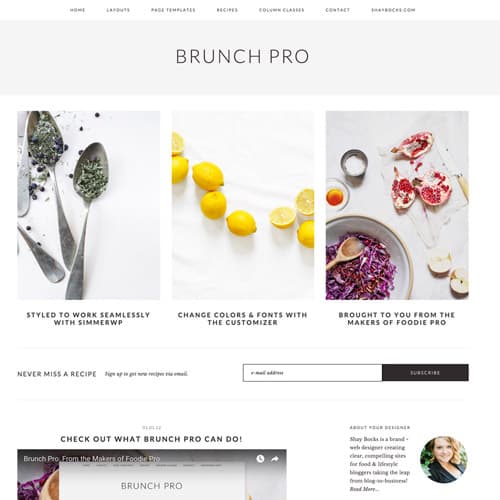 StudioPress Brunch Pro Genesis ورڈپریس تھیم